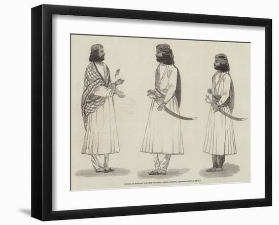 Citizen of Moultan and Sikh Soldiers-null-Framed Giclee Print