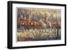 Citizen Soldiers Australia, a Cavalry Force in the Bush-Percy F.s. Spence-Framed Art Print