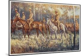Citizen Soldiers Australia, a Cavalry Force in the Bush-Percy F.s. Spence-Mounted Art Print