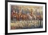 Citizen Soldiers Australia, a Cavalry Force in the Bush-Percy F.s. Spence-Framed Premium Giclee Print