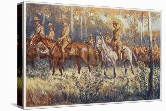 Citizen Soldiers Australia, a Cavalry Force in the Bush-Percy F.s. Spence-Stretched Canvas