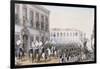 Citizens Cheering Peter Ii of Braganza in Rio De Janeiro, April 1831-null-Framed Giclee Print