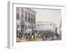 Citizens Cheering Peter Ii of Braganza in Rio De Janeiro, April 1831-null-Framed Giclee Print