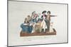 Citizens Contributing their Assignats to Equip a Young Man for War (Gouache on Card)-Lesueur Brothers-Mounted Giclee Print