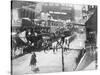 Citizens of Deadwood Celebrate Completion of Railroad No.2 Photograph - Deadwood, SD-Lantern Press-Stretched Canvas