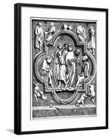 Citizens of France Aiding Poor Scholars, 1257-null-Framed Giclee Print