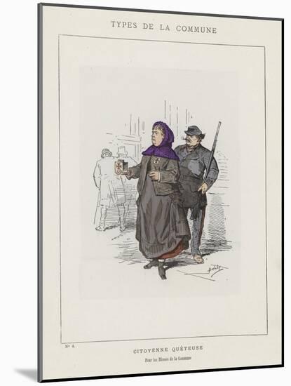 Citoyenne Queteuse, Pour Les Blesses De La Commune-Charles Albert d'Arnoux Bertall-Mounted Giclee Print