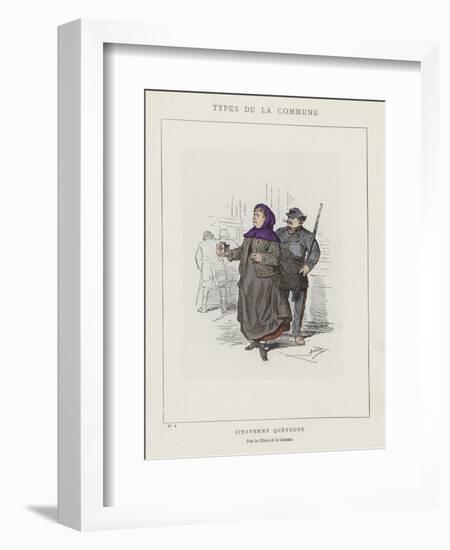 Citoyenne Queteuse, Pour Les Blesses De La Commune-Charles Albert d'Arnoux Bertall-Framed Giclee Print