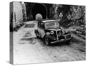 Citroën 15/6 in the Monte Carlo Rally, 1955-null-Stretched Canvas