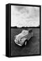 Citroen 2CV, Black and White Picture-Walter Bibikow-Framed Stretched Canvas