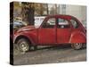 Citroen 2Cv Parked in Centre of Town, St. Omer, Pas De Calais, France-David Hughes-Stretched Canvas