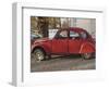 Citroen 2Cv Parked in Centre of Town, St. Omer, Pas De Calais, France-David Hughes-Framed Photographic Print