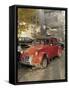 Citroen Diane Parked Outside Church, St. Omer, Pas De Calais, France-David Hughes-Framed Stretched Canvas