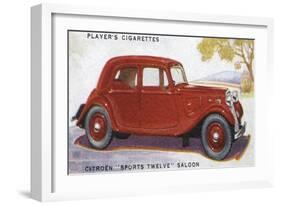 Citroen Saloon-null-Framed Art Print