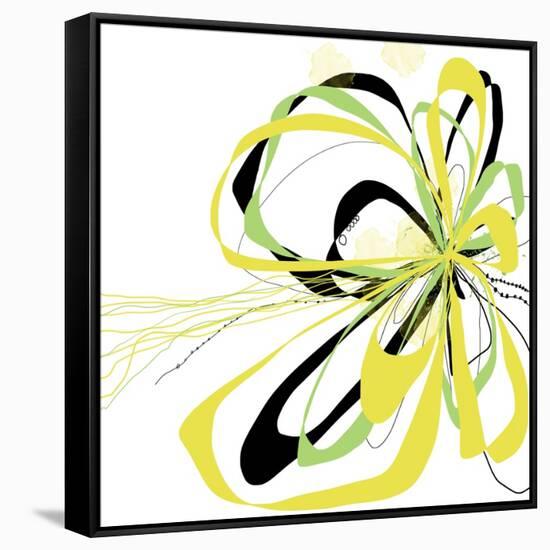 Citron Bloom 2-Jan Weiss-Framed Stretched Canvas