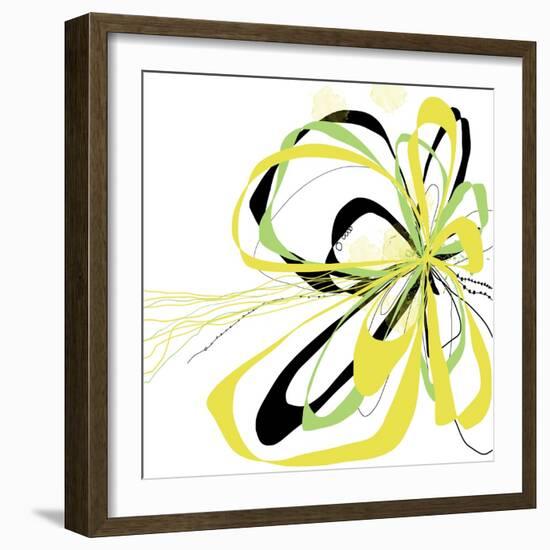 Citron Bloom 2-Jan Weiss-Framed Art Print