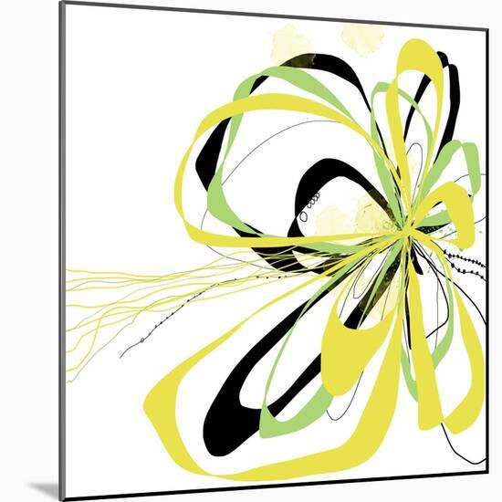 Citron Bloom 2-Jan Weiss-Mounted Art Print