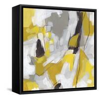 Citron Confetti II-June Vess-Framed Stretched Canvas