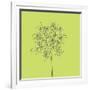 Citron Happy Flower-Jan Weiss-Framed Art Print