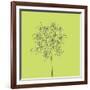 Citron Happy Flower-Jan Weiss-Framed Art Print