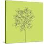 Citron Happy Flower-Jan Weiss-Stretched Canvas