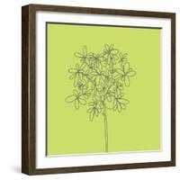 Citron Happy Flower-Jan Weiss-Framed Art Print