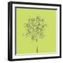 Citron Happy Flower-Jan Weiss-Framed Art Print