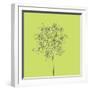 Citron Happy Flower-Jan Weiss-Framed Art Print