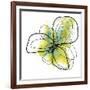 Citron Petals One-Jan Weiss-Framed Art Print