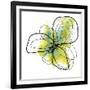 Citron Petals One-Jan Weiss-Framed Art Print