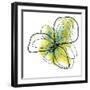 Citron Petals One-Jan Weiss-Framed Art Print