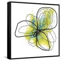 Citron Petals One-Jan Weiss-Framed Stretched Canvas