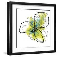 Citron Petals One-Jan Weiss-Framed Art Print