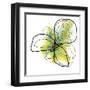 Citron Petals One-Jan Weiss-Framed Art Print