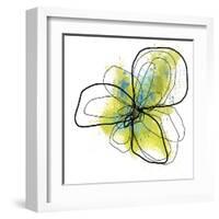 Citron Petals One-Jan Weiss-Framed Art Print