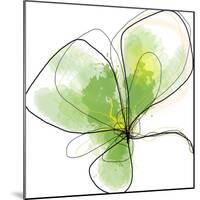 Citron Petals Three-Jan Weiss-Mounted Art Print