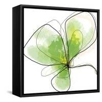 Citron Petals Three-Jan Weiss-Framed Stretched Canvas