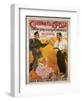 Citronelle Swiss Hygienic Lemongrass Drink 1902-E.L. Baud-Framed Art Print