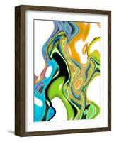 Citrus And Aqua II-Ruth Palmer-Framed Art Print