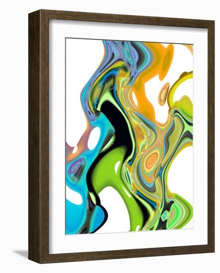 Citrus And Aqua II-Ruth Palmer-Framed Art Print