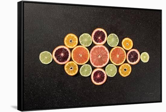 Citrus Drama III-Felicity Bradley-Framed Stretched Canvas