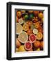 Citrus Fruits, Orange, Grapefruit, Lemon, Sliced in Half Showing Different Colours, Europe-Reinhard-Framed Premium Photographic Print