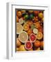 Citrus Fruits, Orange, Grapefruit, Lemon, Sliced in Half Showing Different Colours, Europe-Reinhard-Framed Premium Photographic Print