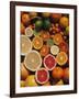 Citrus Fruits, Orange, Grapefruit, Lemon, Sliced in Half Showing Different Colours, Europe-Reinhard-Framed Photographic Print