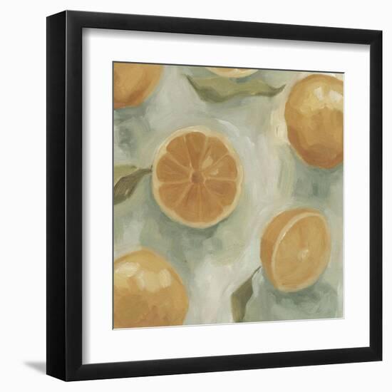 Citrus Study in Oil II-Emma Scarvey-Framed Art Print