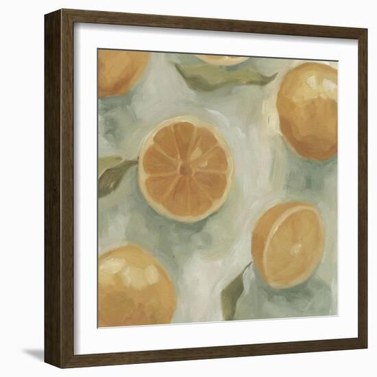 Citrus Study in Oil II-Emma Scarvey-Framed Art Print