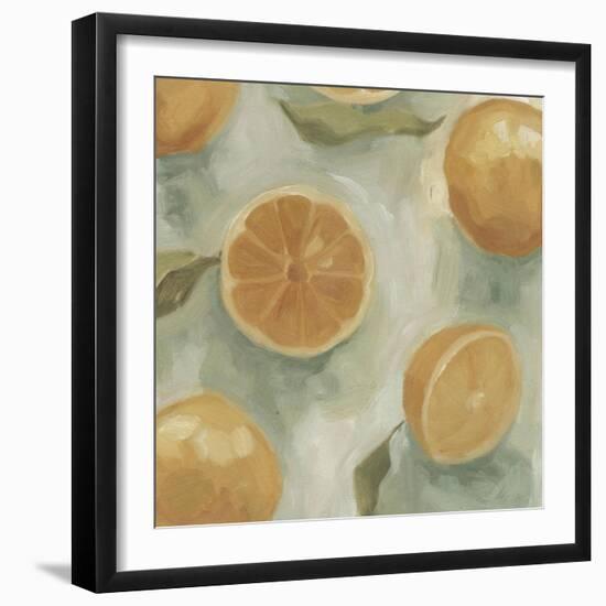 Citrus Study in Oil II-Emma Scarvey-Framed Art Print