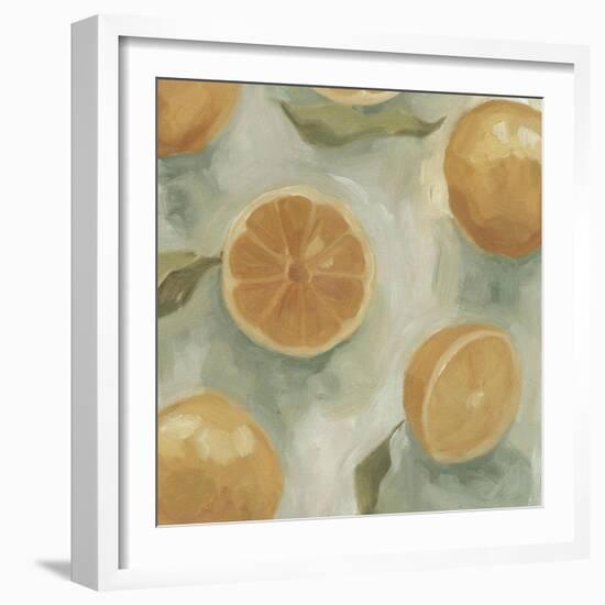 Citrus Study in Oil II-Emma Scarvey-Framed Art Print