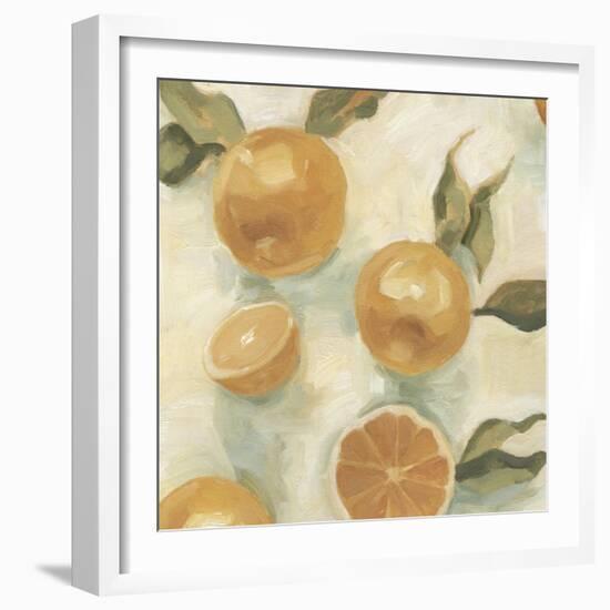 Citrus Study in Oil IV-Emma Scarvey-Framed Art Print