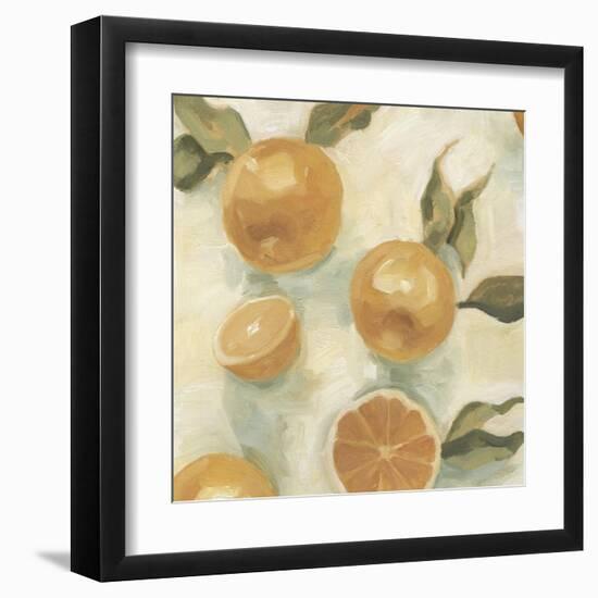 Citrus Study in Oil IV-Emma Scarvey-Framed Art Print